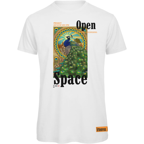 textil Mujer Camisetas manga corta Openspace Peacock Blanco