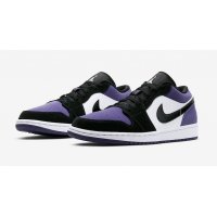 Zapatos Zapatillas bajas Nike Air Jordan 1 Low Court Purple  Court Purple/Black-White