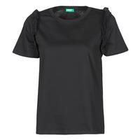 textil Mujer Camisetas manga corta Benetton MARIELLA Negro