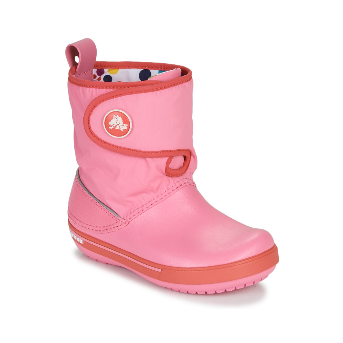 Zapatos Niños Botas de nieve Crocs CROCBAND ll.5 GUST BOOT KIDS PLEM PPY Rosa