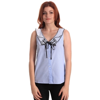 textil Mujer Camisetas sin mangas Fornarina SE174576CA1218 Azul
