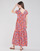 textil Mujer Vestidos largos Betty London ODE Rojo / Multicolor