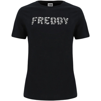 textil Mujer Camisetas manga corta Freddy F0WCLT3 Negro