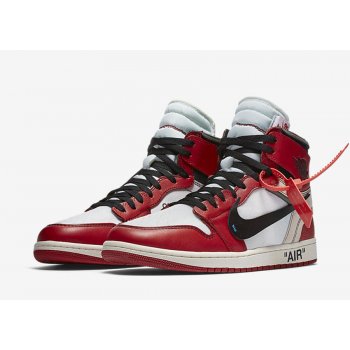 Zapatos Zapatillas altas Nike Air Jordan 1 High x Off-White Chicago White/Black-Varsity Red