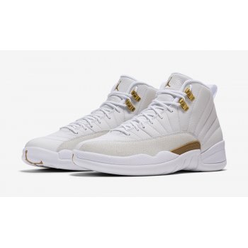 Zapatos Zapatillas altas Nike Air Jordan 12 x OVO White White/Metallic Gold-White