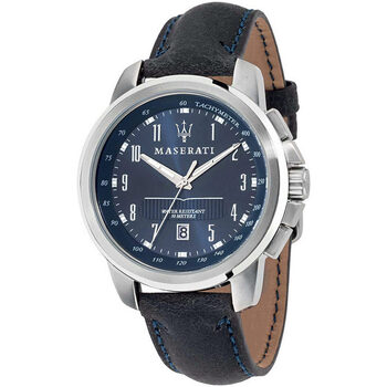 Relojes & Joyas Hombre Relojes analógicos Maserati R8851121003, Quartz, 44mm, 5ATM Plata