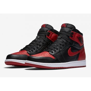 Zapatos Zapatillas altas Nike Air Jordan 1 High Bred Banned Black/Varsity Red-White