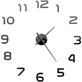Casa Relojes VidaXL Reloj De Pared 3d Negro