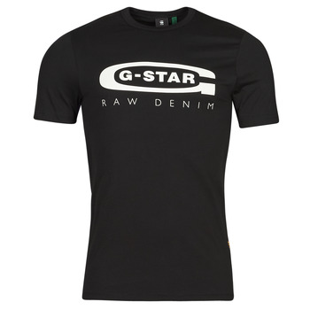 textil Hombre Camisetas manga corta G-Star Raw GRAPHIC 4 SLIM Negro