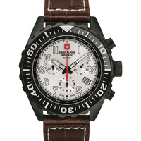 Relojes & Joyas Hombre Relojes analógicos Swiss Alpine Military 7076.9572, Quartz, 44mm, 10ATM Negro