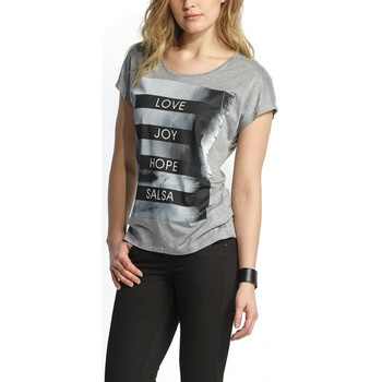 textil Mujer Tops y Camisetas Salsa T Shirt femme Maiorca gris 111969 Gris