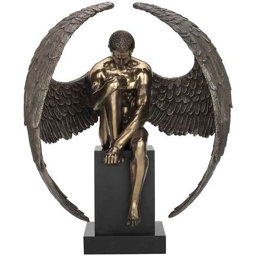 Casa Figuras decorativas Signes Grimalt Ángel Desnudo Pedestal Oro
