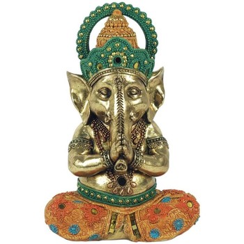 Casa Figuras decorativas Signes Grimalt Figura Ganesha Yoga Oro