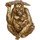 Casa Figuras decorativas Signes Grimalt Orangután Dorado Oro