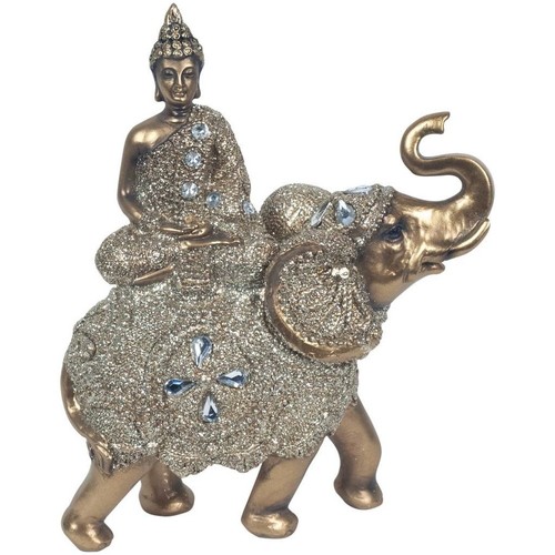 Casa Figuras decorativas Signes Grimalt Buda Sentado Sobre Elefante Oro