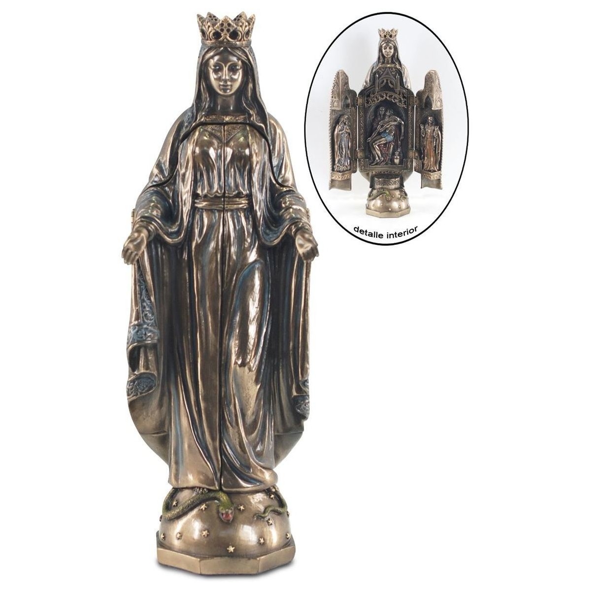 Casa Figuras decorativas Signes Grimalt Virgen María Oro