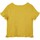 textil Niña Tops y Camisetas Mayoral Camiseta m/c nido de abeja Amarillo