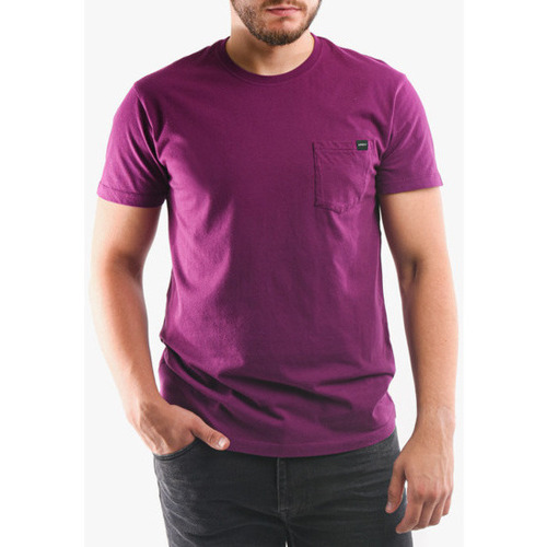 textil Hombre Camisetas manga corta Edwin T-shirt avec poche Violeta