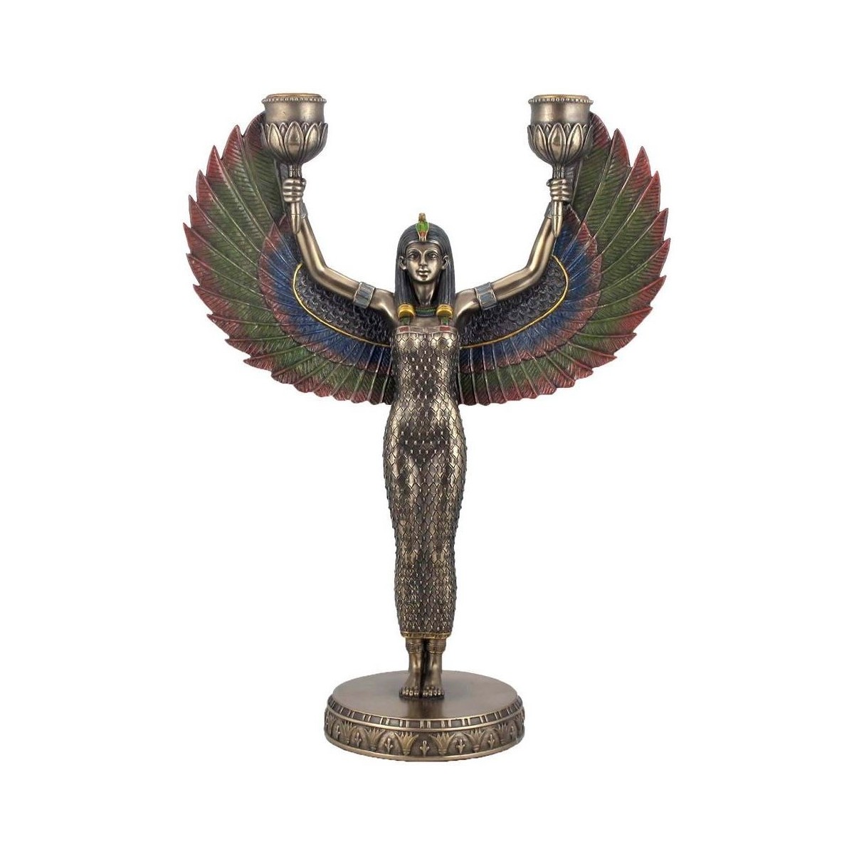 Casa Figuras decorativas Signes Grimalt Diosa Egipcia Candelabro Oro