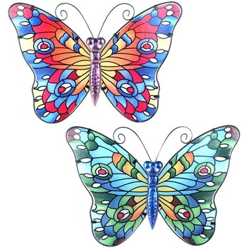 Casa Figuras decorativas Signes Grimalt Mariposa 2 Diferentes Multicolor