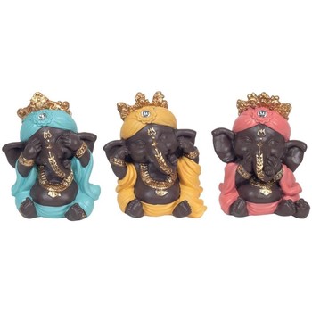 Casa Figuras decorativas Signes Grimalt Ganesh No Veo-Oigo-Hablo 3U Multicolor
