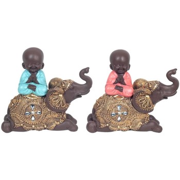 Casa Figuras decorativas Signes Grimalt Buda Sobre Elefante 2U Multicolor