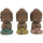 Casa Figuras decorativas Signes Grimalt Figura Monjes Set 3 U Multicolor