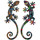 Casa Figuras decorativas Signes Grimalt Lagarto Set 2 Unidades Multicolor