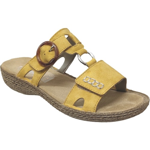 Zapatos Mujer Zuecos (Mules) Rieker 658n4 Amarillo
