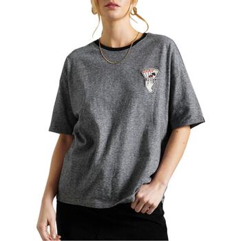 Superdry MILITARY NARRATIVE BOXY TEE Gris