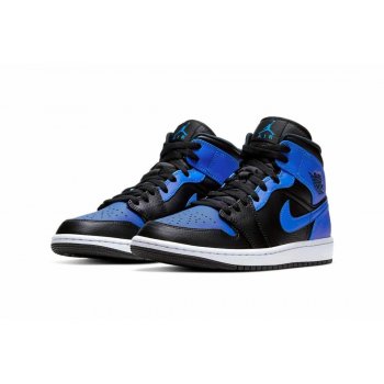 Zapatos Zapatillas altas Nike Air Jordan 1 Mid Royal blue Black/Hyper Royal-White