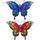 Casa Figuras decorativas Signes Grimalt Mariposa Set 2U Multicolor
