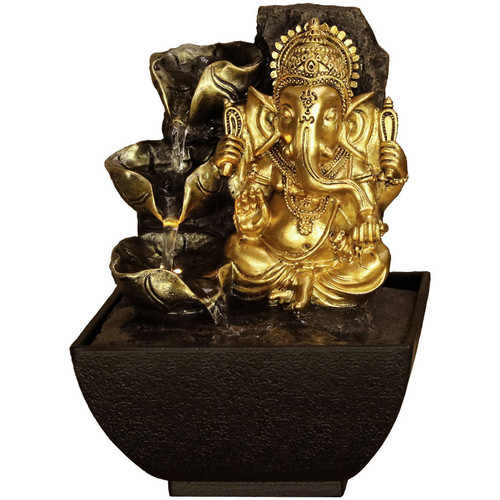 Casa Figuras decorativas Signes Grimalt Fuente  Ganesha Oro