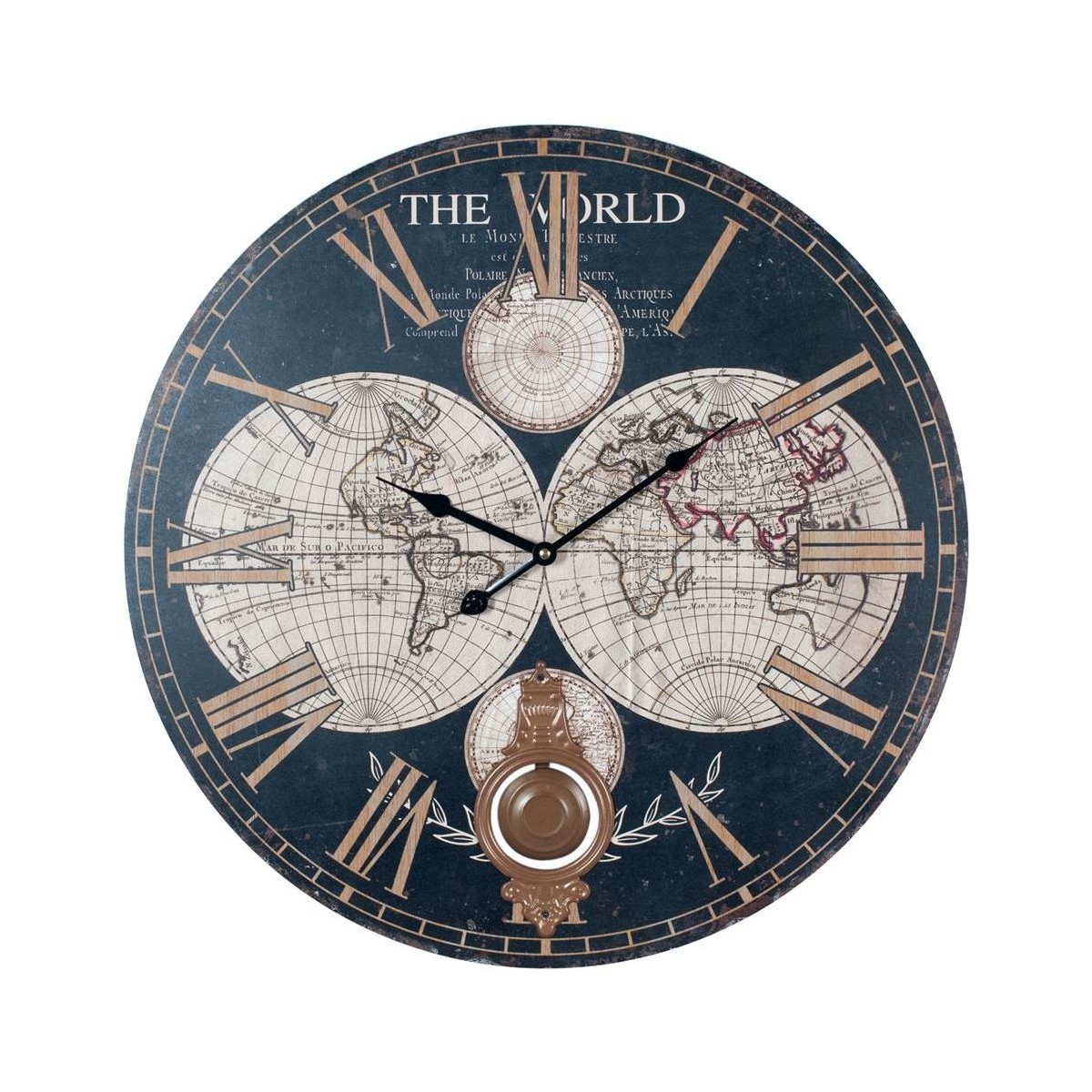 Casa Relojes Signes Grimalt Reloj Pared Mundo Multicolor