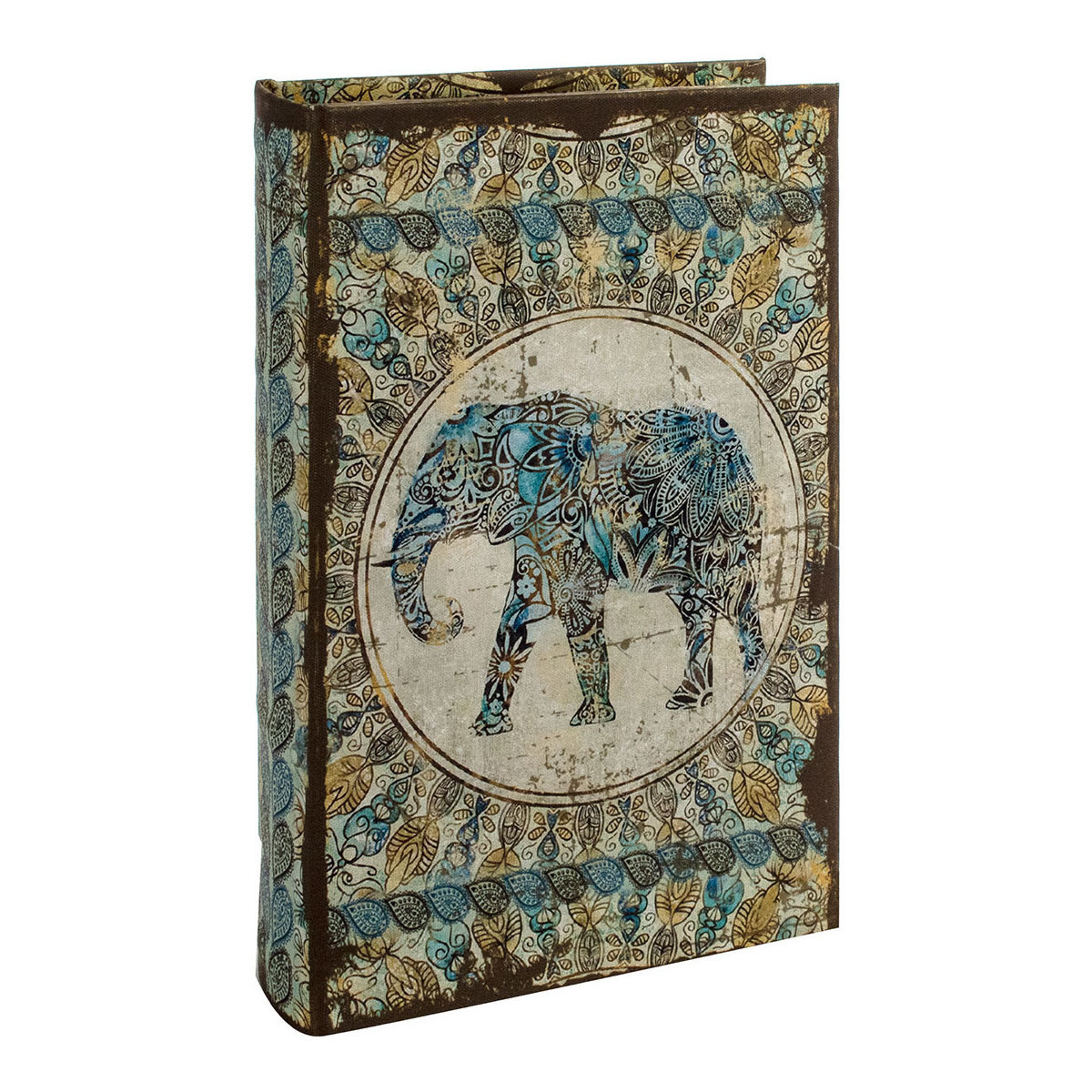 Casa Cestas / cajas y papelera Signes Grimalt Caja Libro Elefante Azul