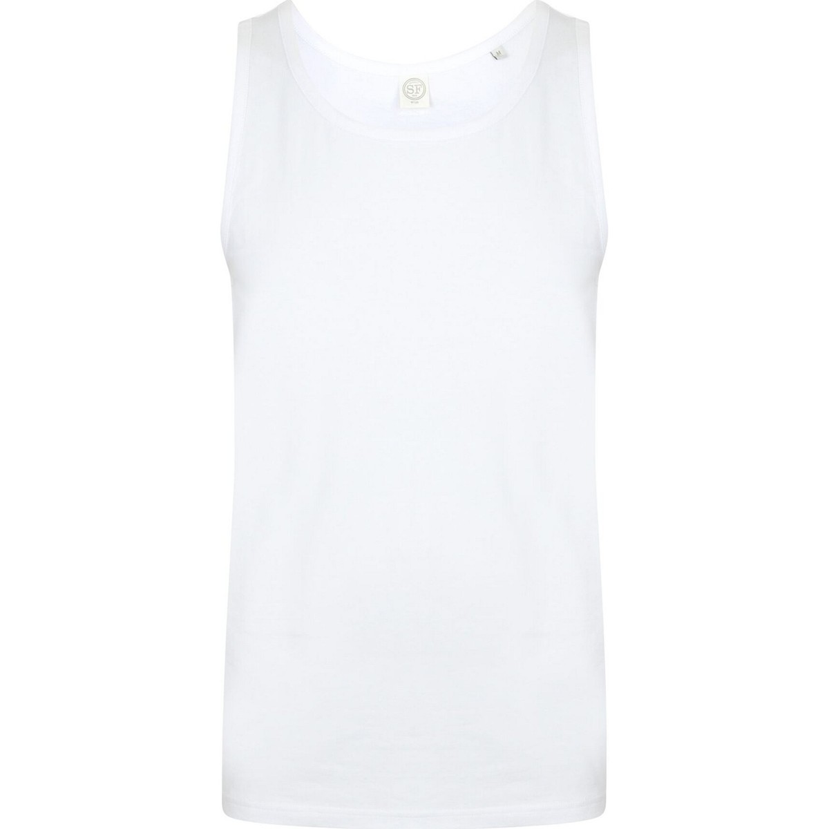 textil Hombre Camisetas sin mangas Skinni Fit SF123 Blanco