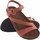 Zapatos Mujer Multideporte Interbios Sandalia señora INTER BIOS 7219 teja Rojo