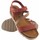 Zapatos Mujer Multideporte Interbios Sandalia señora INTER BIOS 5655 taupe Rojo