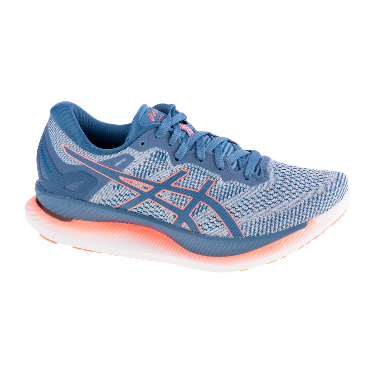 Zapatos Mujer Running / trail Asics GlideRide Azul