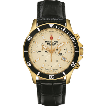 Relojes & Joyas Hombre Relojes analógicos Swiss Alpine Military 7022.9511, Quartz, 42mm, 10ATM Oro