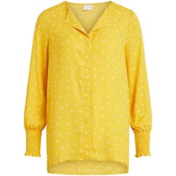 textil Mujer Tops y Camisetas Vila VIDOTTIES L/S SHIRT/PB Amarillo