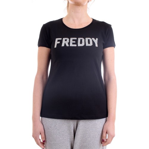 textil Mujer Camisetas manga corta Freddy S1WCLT1 T-Shirt/Polo mujer negro Negro