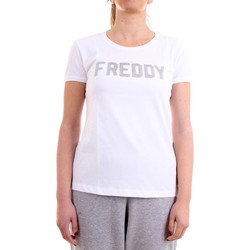 textil Mujer Camisetas manga corta Freddy S1WCLT1 T-Shirt/Polo mujer blanco Blanco
