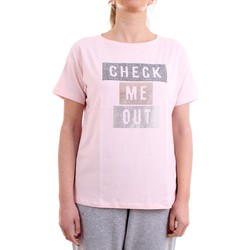 textil Mujer Camisetas manga corta Freddy S1WSDT5 T-Shirt/Polo mujer Rosa Rosa