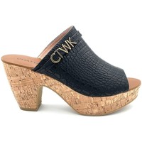 Zapatos Mujer Sandalias Chattawak Compensée 11-ILONA Noir Negro
