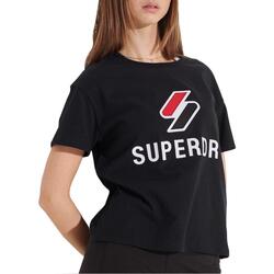 textil Mujer Tops y Camisetas Superdry SPORTSTYLE CLASSIC TEE Negro