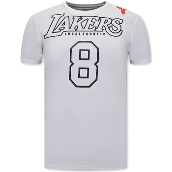 textil Hombre Camisetas manga corta Local Fanatic Estampadas Lakers Blanco