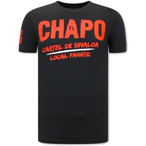 textil Hombre Camisetas manga corta Local Fanatic EL Chapo  Hombre Negro