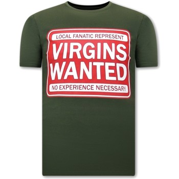 textil Hombre Camisetas manga corta Local Fanatic Hombre Virgins Wanted Verde