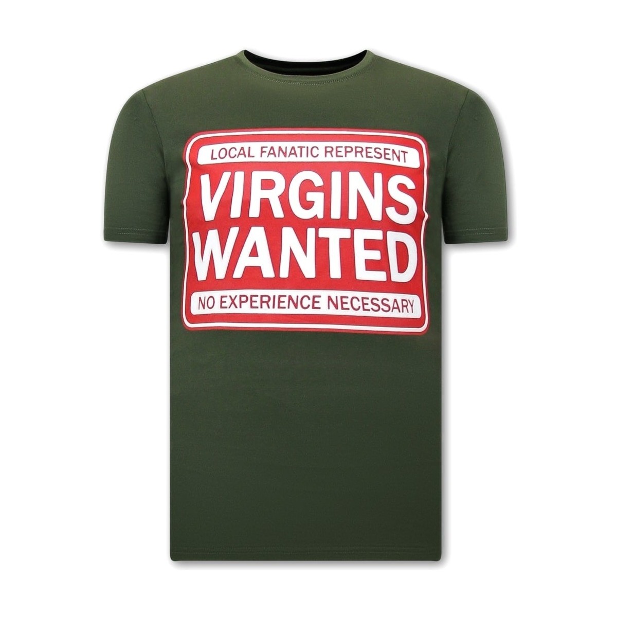 textil Hombre Camisetas manga corta Local Fanatic Hombre Virgins Wanted Verde